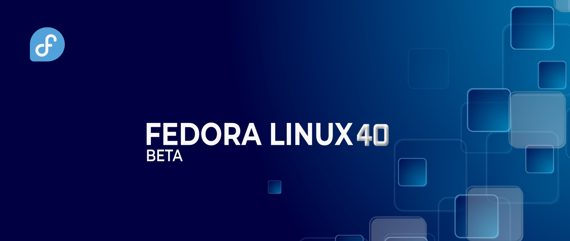 fedora's tweet card. Fedora Linux 40 Beta is available for download and testing. Help us find and eliminate bugs so they don't make it into the final release!
