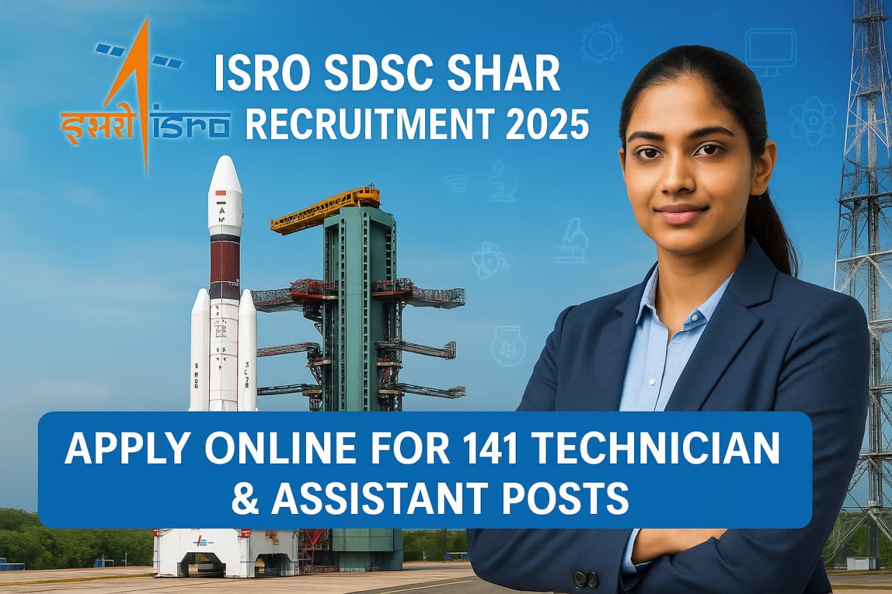 samy_since_2004's tweet card. ISRO SDSC SHAR Recruitment 2025-ISRO SDSC SHAR invites online applications for 141 Technician, Draughtsman & more posts. Apply at isro.gov.in before 14 Nov 2025. Check details now!