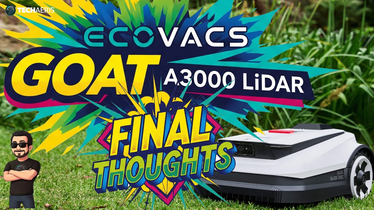 techaeris's tweet card. ECOVACS GOAT A3000 LiDAR Robot Mower: My FINAL THOUGHTS