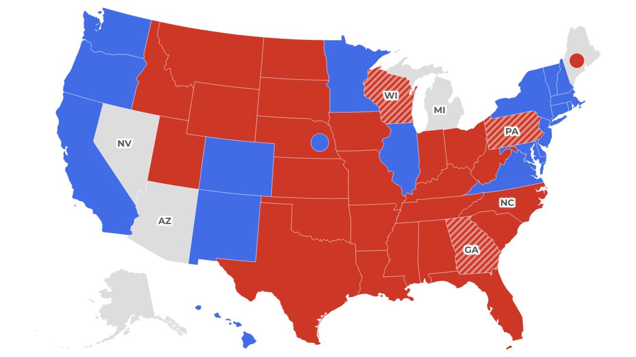 berengereb's tweet card. Suivez l’avancée du dépouillement des élections américaines avec notre carte interactive, alors que Donald Trump est assuré de regagner la Maison-Blanche