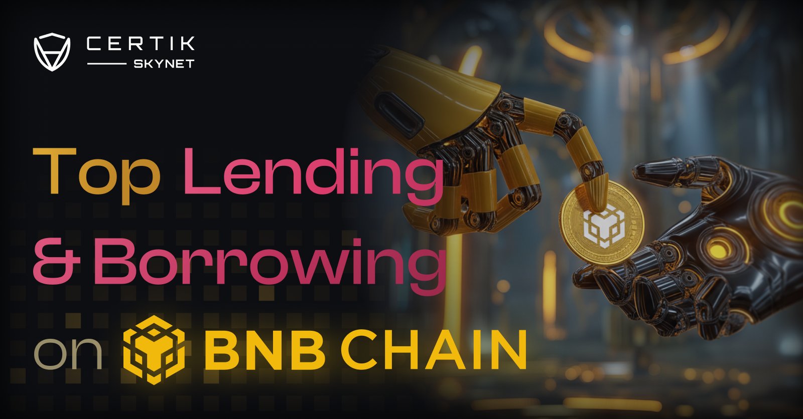 CriptoStellar's tweet card. Check out the leaderboard of Top 20 Lending & Borrowing Projects on BNB Chain, research their Skynet ratings, security postures, and real-time data insights.