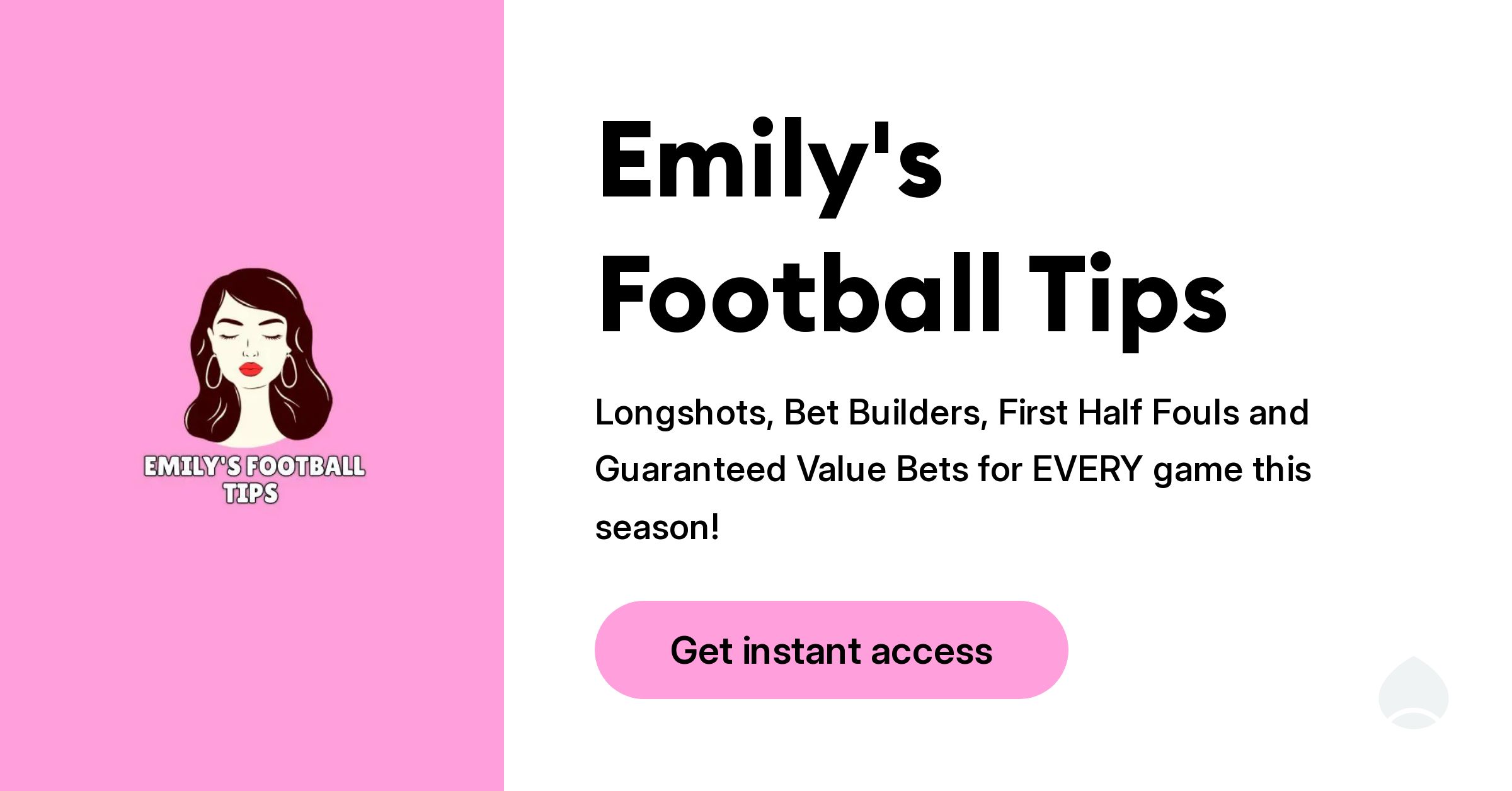 EmilyTaylorTips's tweet card. Longshots, Bet Builders, First Half Fouls and Guaranteed Value Bets for EVERY game this season!