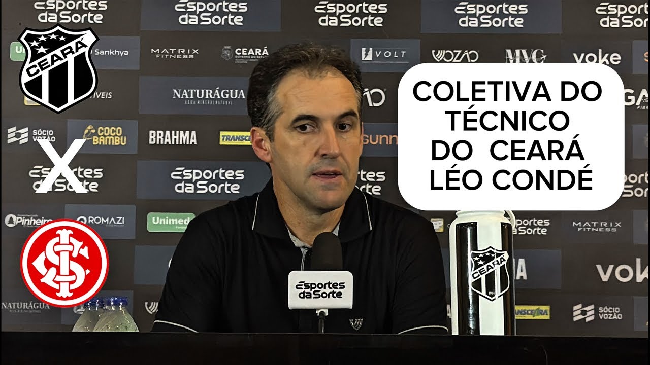 ReporterDanilo's tweet card. COLETIVA DO TÉCNICO LÉO CONDÉ APÓS CEARÁ X INTERNACIONAL