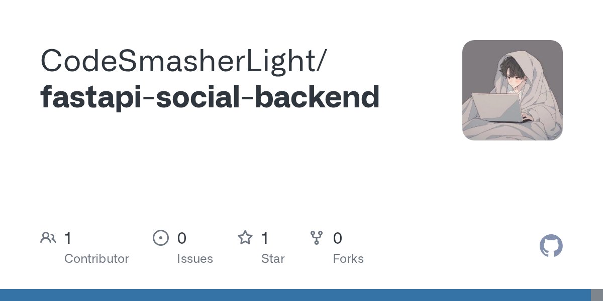 equal_to_light's tweet card. Contribute to CodeSmasherLight/fastapi-social-backend development by creating an account on GitHub.