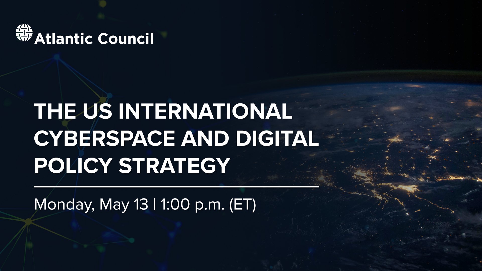 StateCDP's tweet card. Atlantic Council tech programs explore pertinent questions about how the Bureau of Cyberspace and Digital Policy's new strategy will promote connectivity, stability, and security in cyberspace...