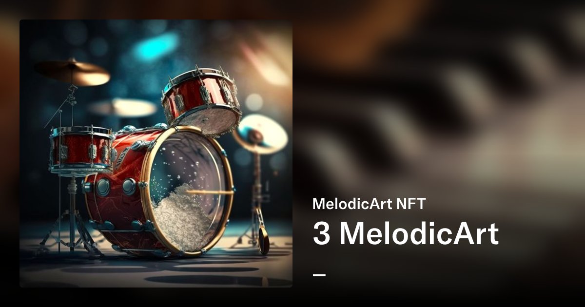 SweeeRob's tweet card. This NFT collection features a series of unique artworks that showcase musical themes and instruments, all created using cutting-edge artificial intelligence technology. Each artwork is a one-of-a-...
