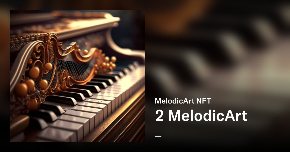 SweeeRob's tweet card. This NFT collection features a series of unique artworks that showcase musical themes and instruments, all created using cutting-edge artificial intelligence technology. Each artwork is a one-of-a-...