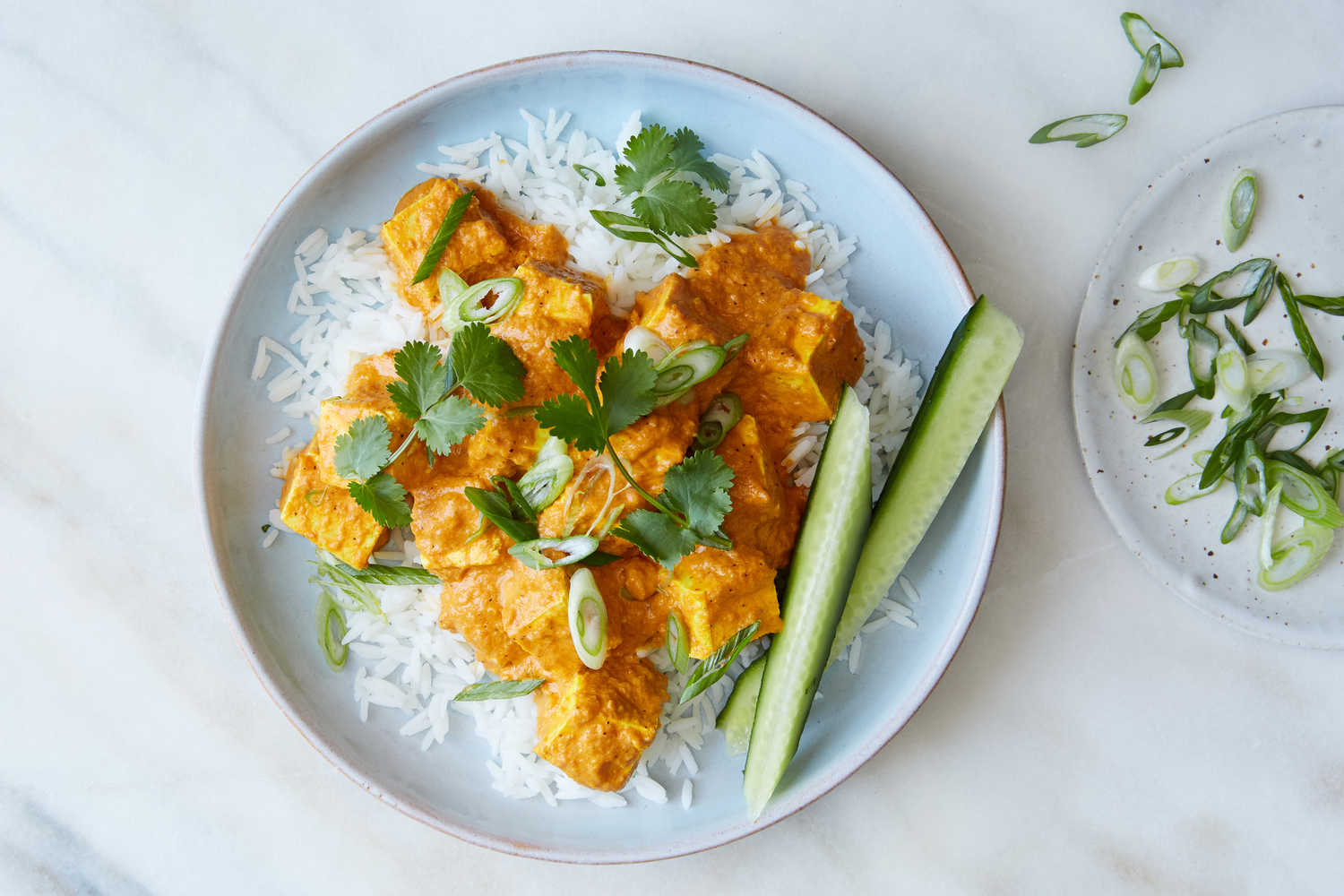 amitabhchandra2's tweet card. This recipe is a vegetarian riff on butter chicken, or murgh makhani, a classic Indian dish in which chicken simmers in a rich, dairy-laden tomato sauce that’s seasoned with heady spices like...