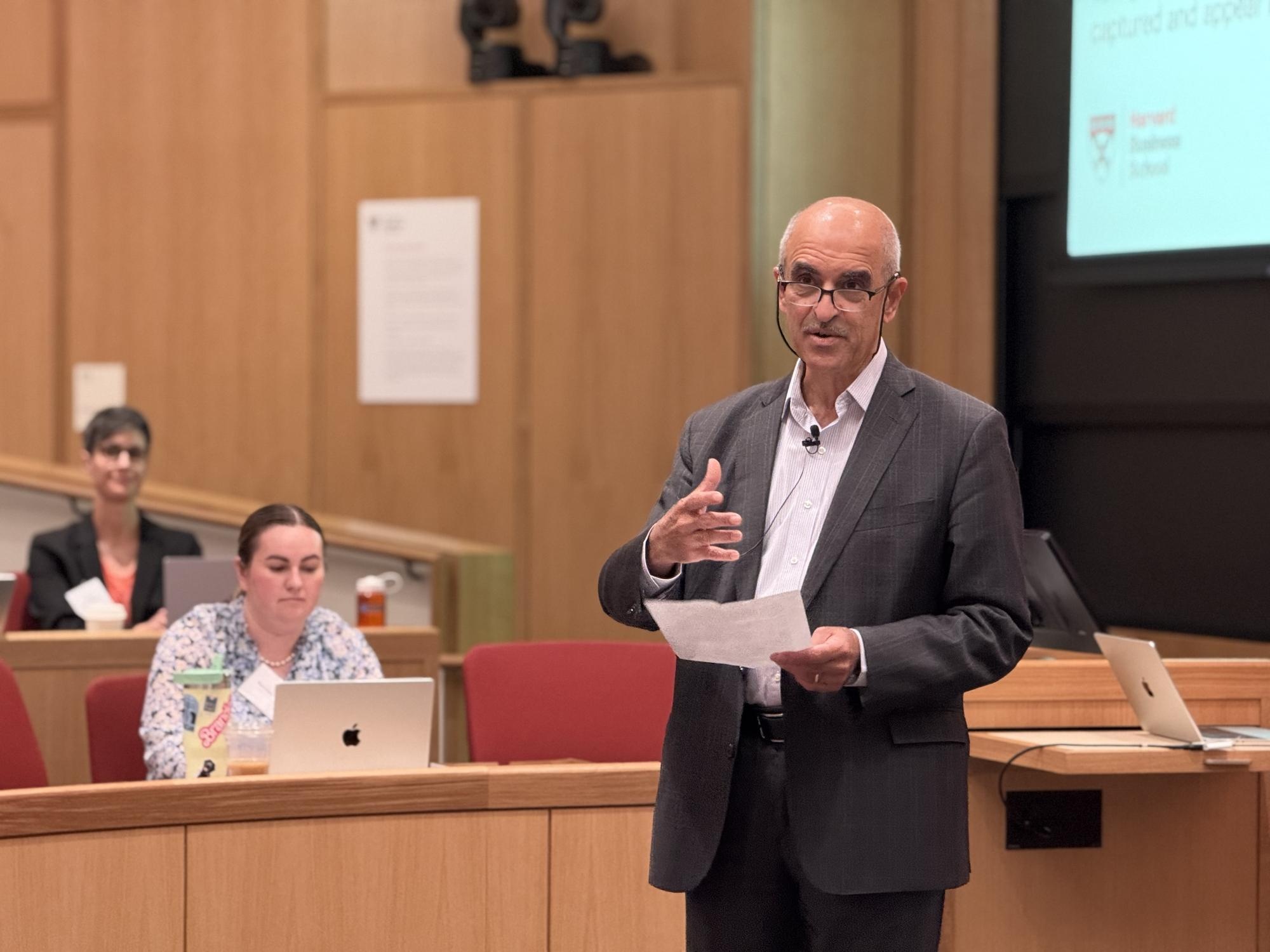 Razavizadeh's tweet card. Harvard Business School Uses AI To Evaluate Students’ Work, Dean Says | News | The Harvard Crimson