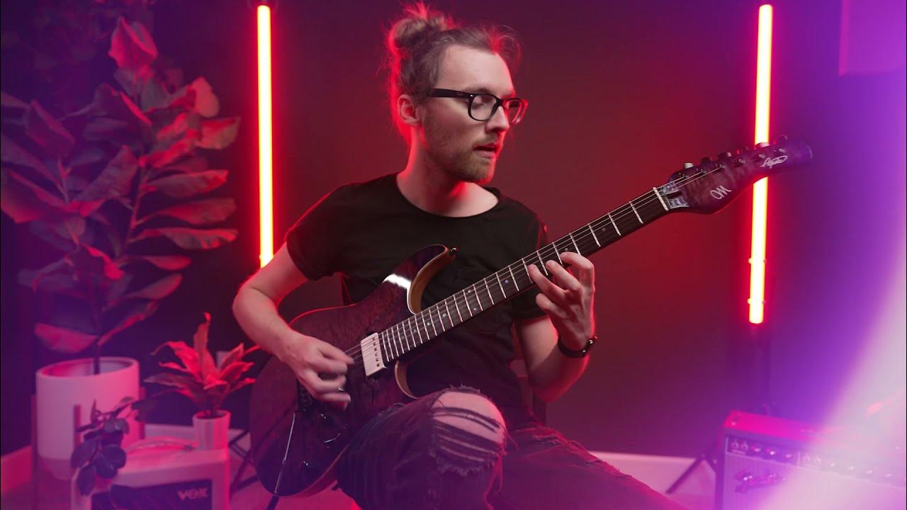 Geldarion's tweet card. SELF-LUMINOUS RED // by JARED BRANDON (Plant_Based_Riffs) // Guitar...