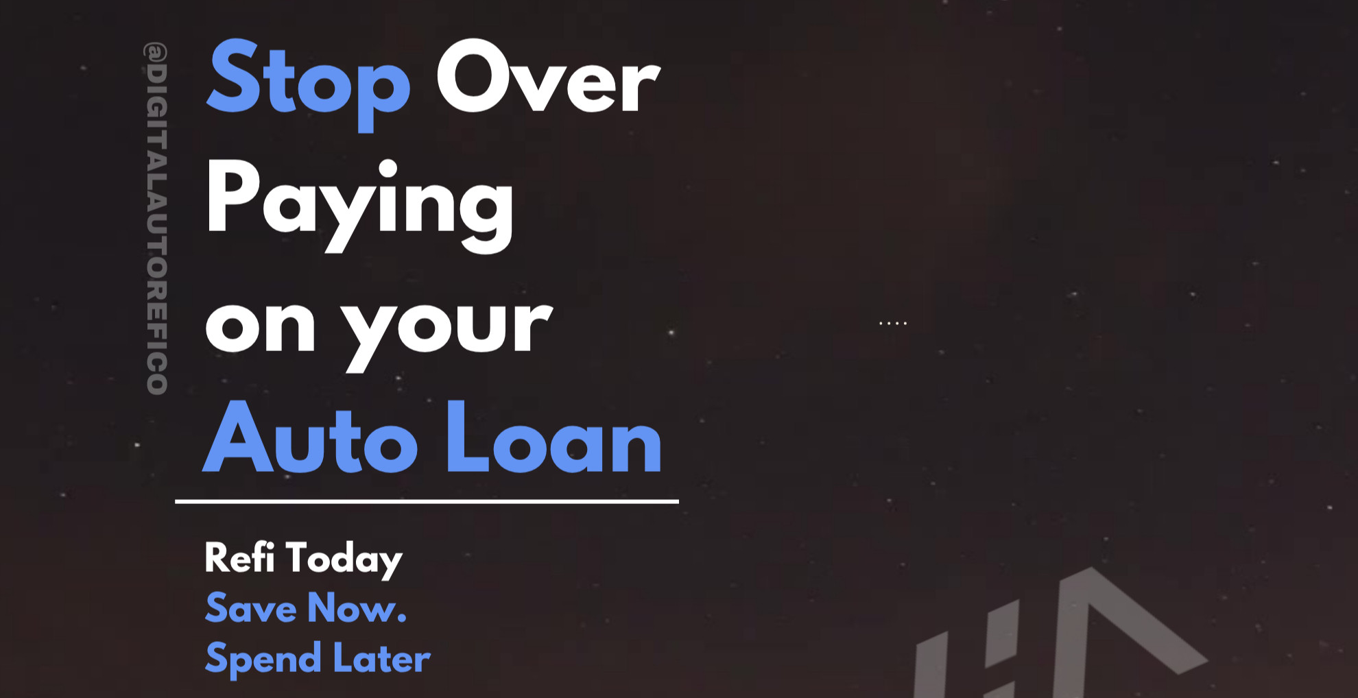 DigitalAutoRefi's tweet card. Fast, Easy, Auto Refinancing. We specialize in helping our customers get the lowest rate possible and lowering their payment all while doing the work remotely so you're not inconvienced.