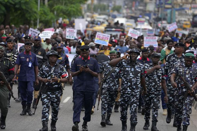 OSInvestigate's tweet card. At least 13 protesters were killed during mass protests in Nigeria against the country’s economic crisis that turned violent in several states, a rights group said Friday, according to AP News....