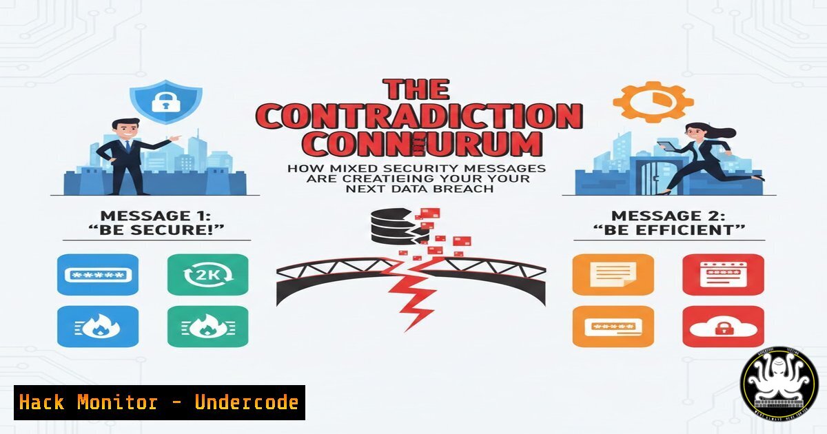 UndercodeUpdate's tweet card. The Contradiction Conundrum: How Mixed Security Messages Are Creating Your Next Data Breach - "Undercode Testing": Monitor hackers like a pro. Get real-time
