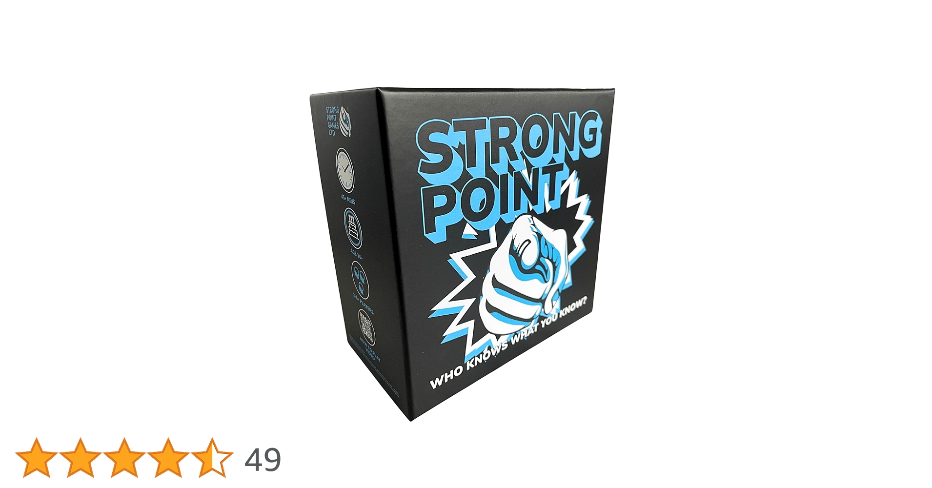 quizaddictblog's tweet card. Strong Point is an exciting card based trivia board game for adults, teens and families with a unique twist that gives everyone playing a fair chance to win. Players earn points towards winning by...