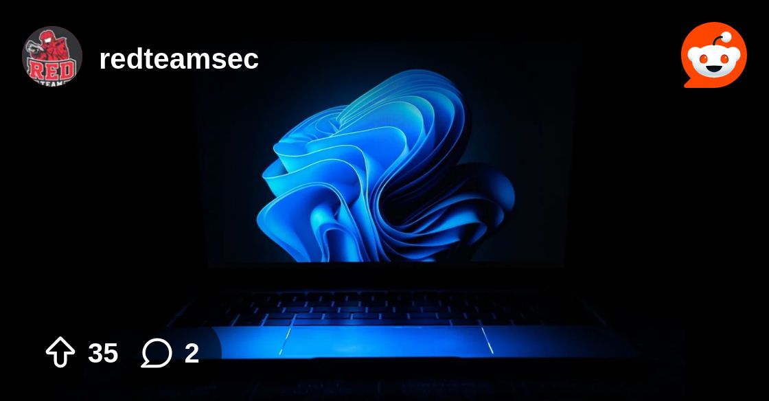 r_redteamsec's tweet card. Explore this post and more from the redteamsec community