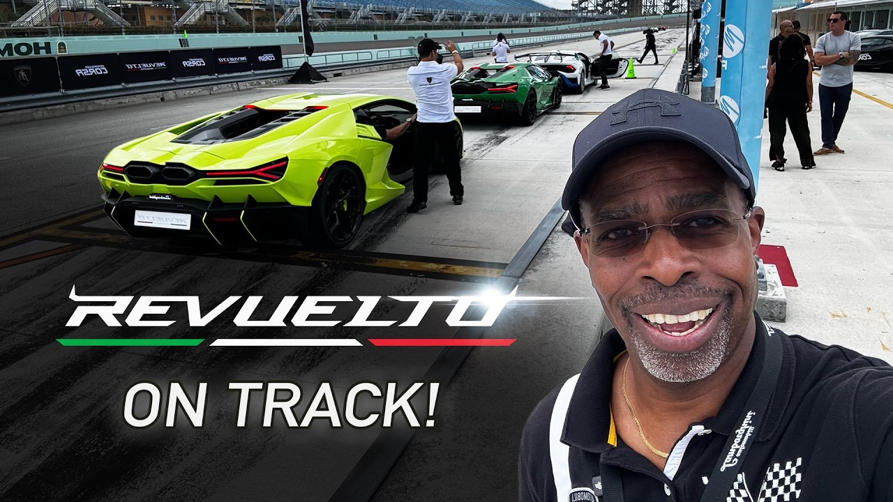 DoctaM3's tweet card. 1015HP Lamborghini Revuelto: FINALLY Driven on Track