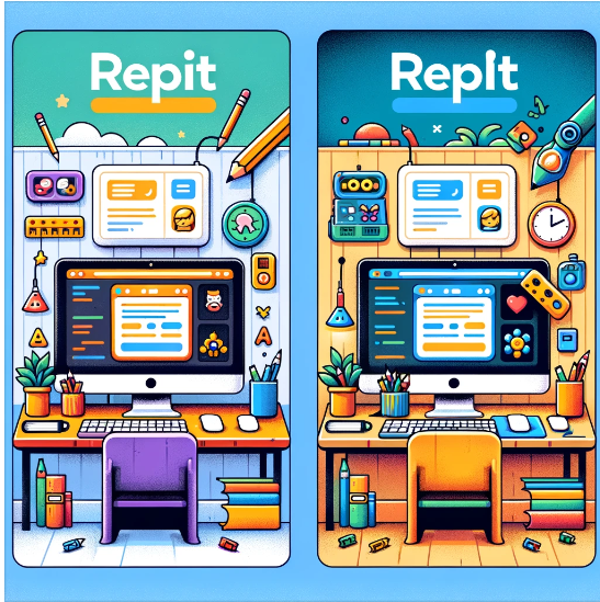 50sTechTunes's tweet card. こんにちは、Replitの世界へようこそ！ Replit（リプリット）って知ってる？これは、インターネット上でプログラミングができる魔法のような場所なんだ。パソコンやタブレットがあれば、特別なソフトをダウンロードしなくても、すぐにプログラミ