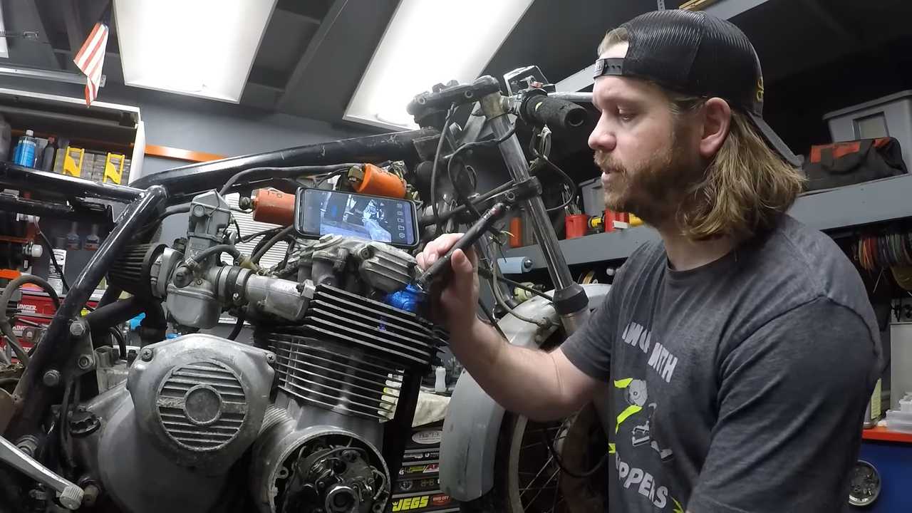 RideApart's tweet card. The process is long and messy, and you definitely shouldn't light a match in this garage, but it works!