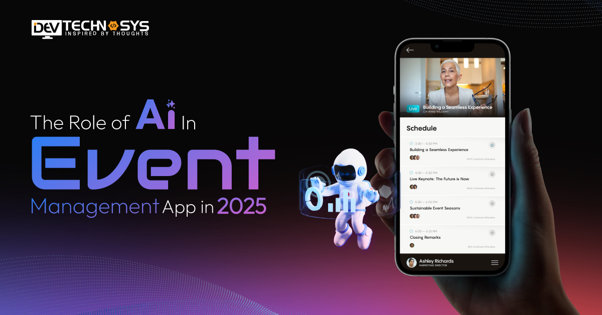 Devtechno_Dubai's tweet card. Explore how AI in Event Management Apps enhances automation, boosts personalization, improves planning, and drives smarter event experiences in 2025.