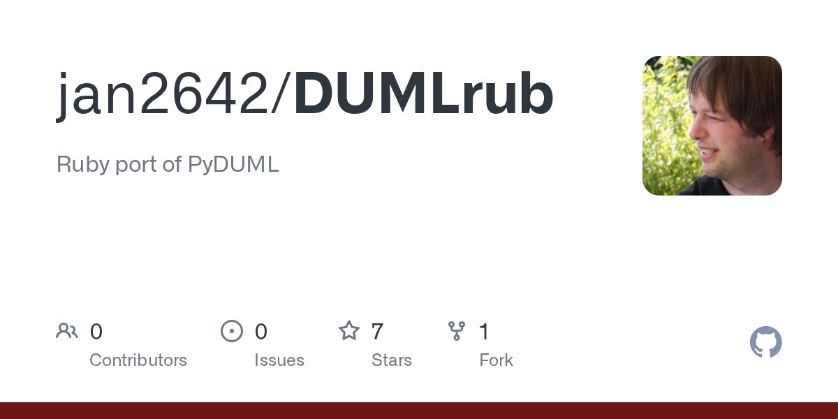Bin4ryDigit's tweet card. Ruby port of PyDUML . Contribute to jan2642/DUMLrub development by creating an account on GitHub.