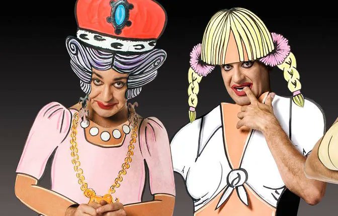 clubfugazisf's tweet card. For more than 30 years he's transformed huge sheets of blank paper into the cleverly drawn, precisely folded costumes that allow him to metamorphosize into more than 60 celebrity and historical...