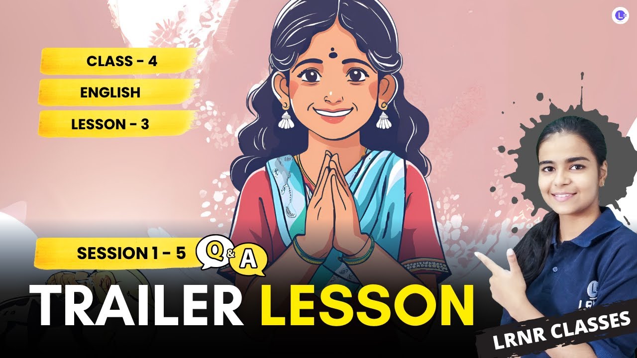 lrnr_India's tweet card. My English Book Class 4 English Trailer Lesson 3 Session 1 to 5 |...