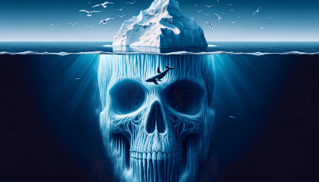 seanstarr's tweet card. Introduction In the tranquil vastness of the ocean, an iceberg stands majestic and imposing. At first glance, it is a monolith of success and strength, with its peak gleaming in the sunlight. Yet, …