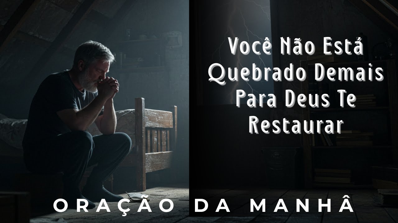 BlogRonaldo's tweet card. Você Não Está Quebrado Demais Para Deus Te Restaurar - ORAÇÃO DA MANHÃ