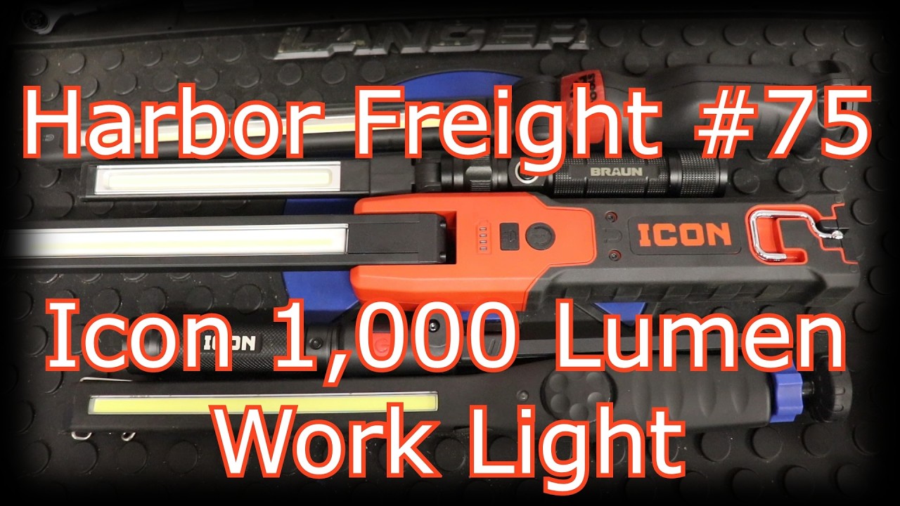LoneStarMopars's tweet card. Harbor Freight Tool Haul #75: Icon 1,000 Lumen CRI UV Work Light