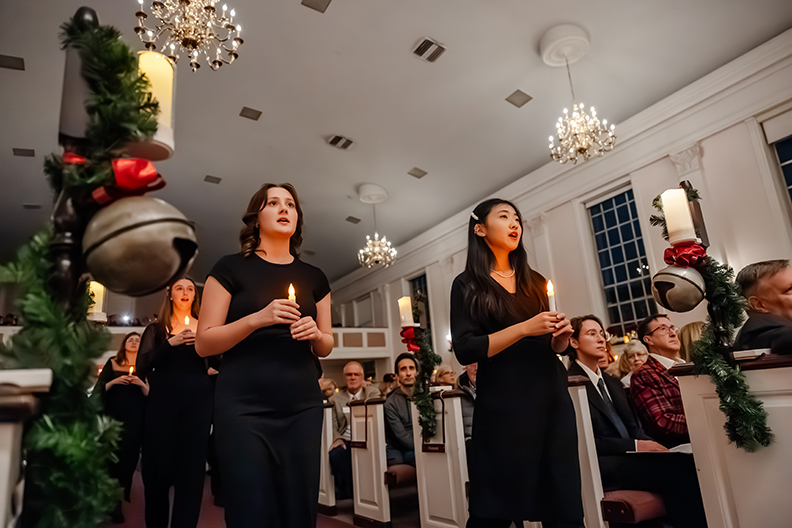 elmhurst_u's tweet card. The annual Elmhurst University Festival of Lessons & Carols draws together the campus and community to welcome a joyful and spiritual season.
