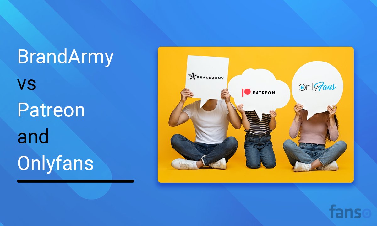 Fanso_io's tweet card. What is BrandArmy, its business model and the reasons why you should be choosing BrandArmy over platforms like Patreon & OnlyFans.
