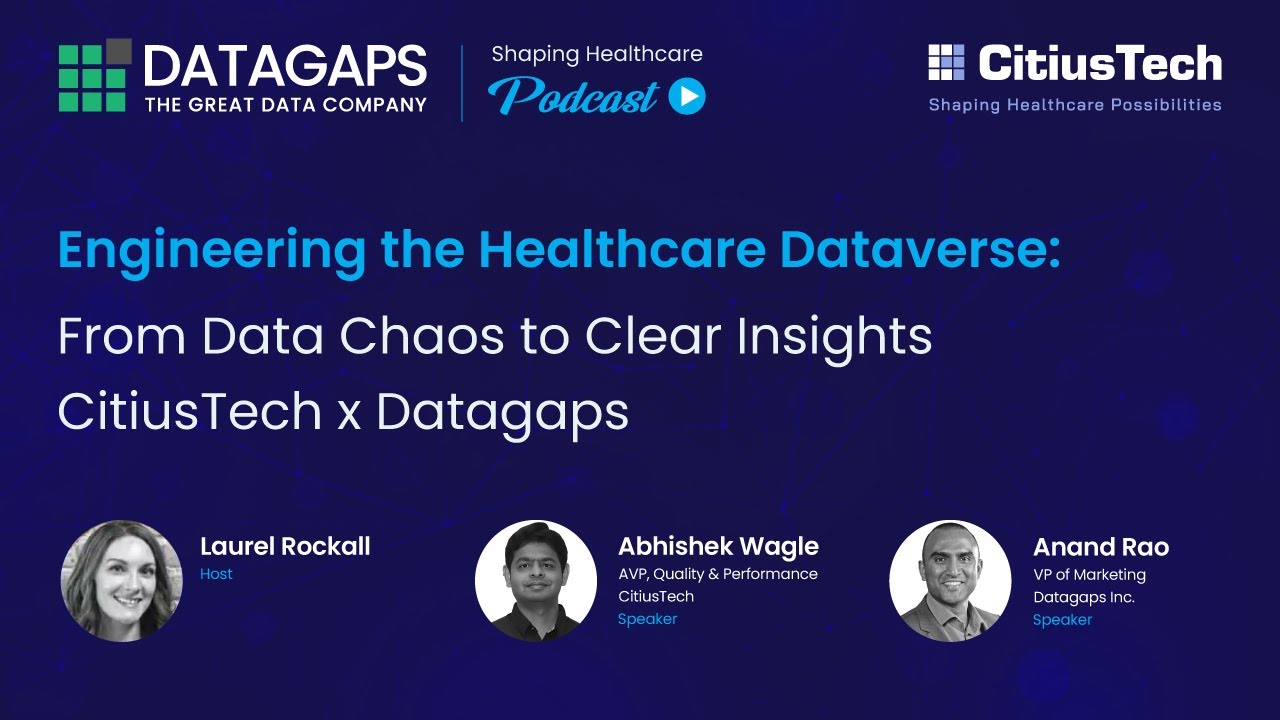 DatagapsTeam's tweet card. Engineering the Healthcare Dataverse: From Data Chaos to Clear...