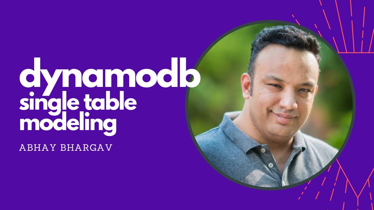 abhaybhargav's tweet card. DynamoDB Single Table Data Models: Explainer Video - Maximize AWS...
