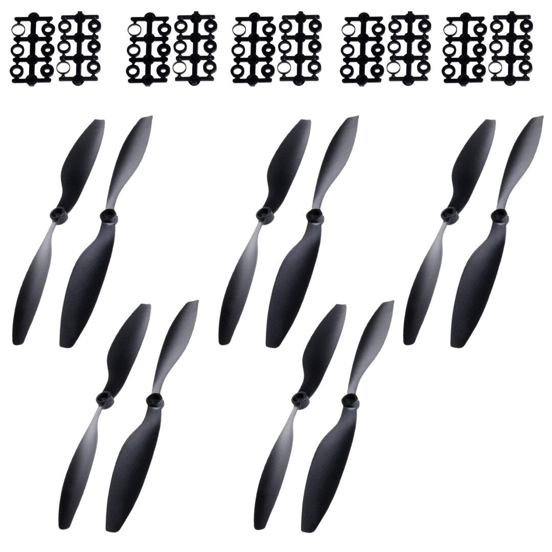 TechVayuyaan's tweet card. This 1045 propeller pair (CW+CCW) fits perfectly with drones that use a 1000kv brushless motor. The 10-inch propellers are great for low…