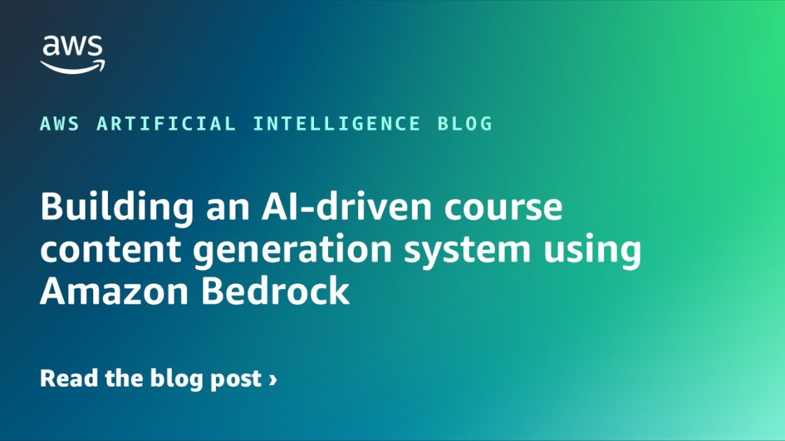 genainewstop's tweet card. In this post, we explore each component in detail, along with the technical implementation of the two core modules: course outline generation and course content generation.