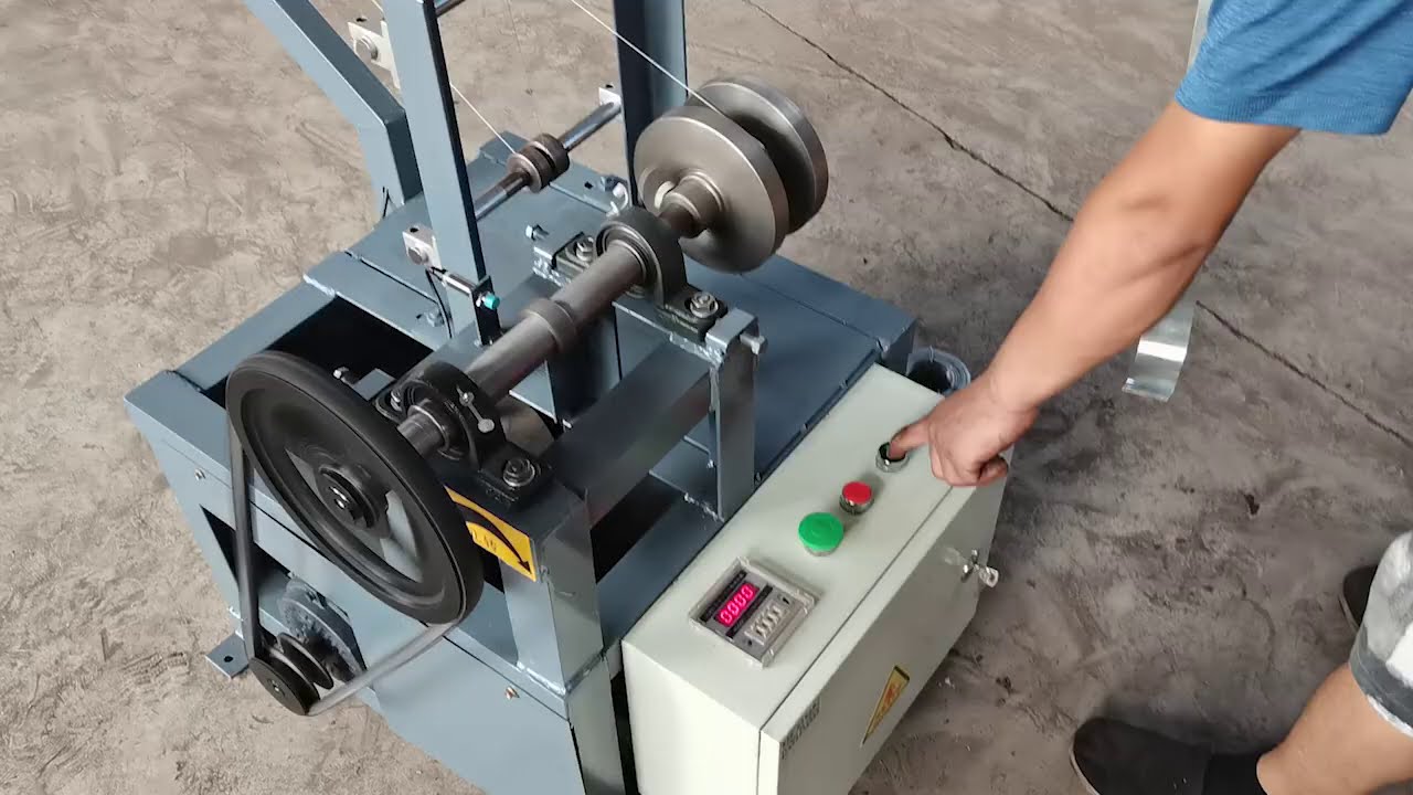 HexagonalMesh's tweet card. Wire winding machine