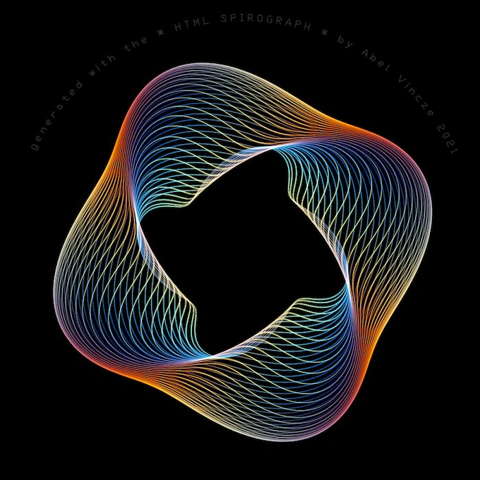 desdewingu's tweet card. El Espirógrafo HTML es una de esas maravillosas, artísticas e inútiles herramientas para pasar un rato haciendo dibujitos, tocando botones y viendo a ver qué pasa. Es obra de Abel Vincze, quien...