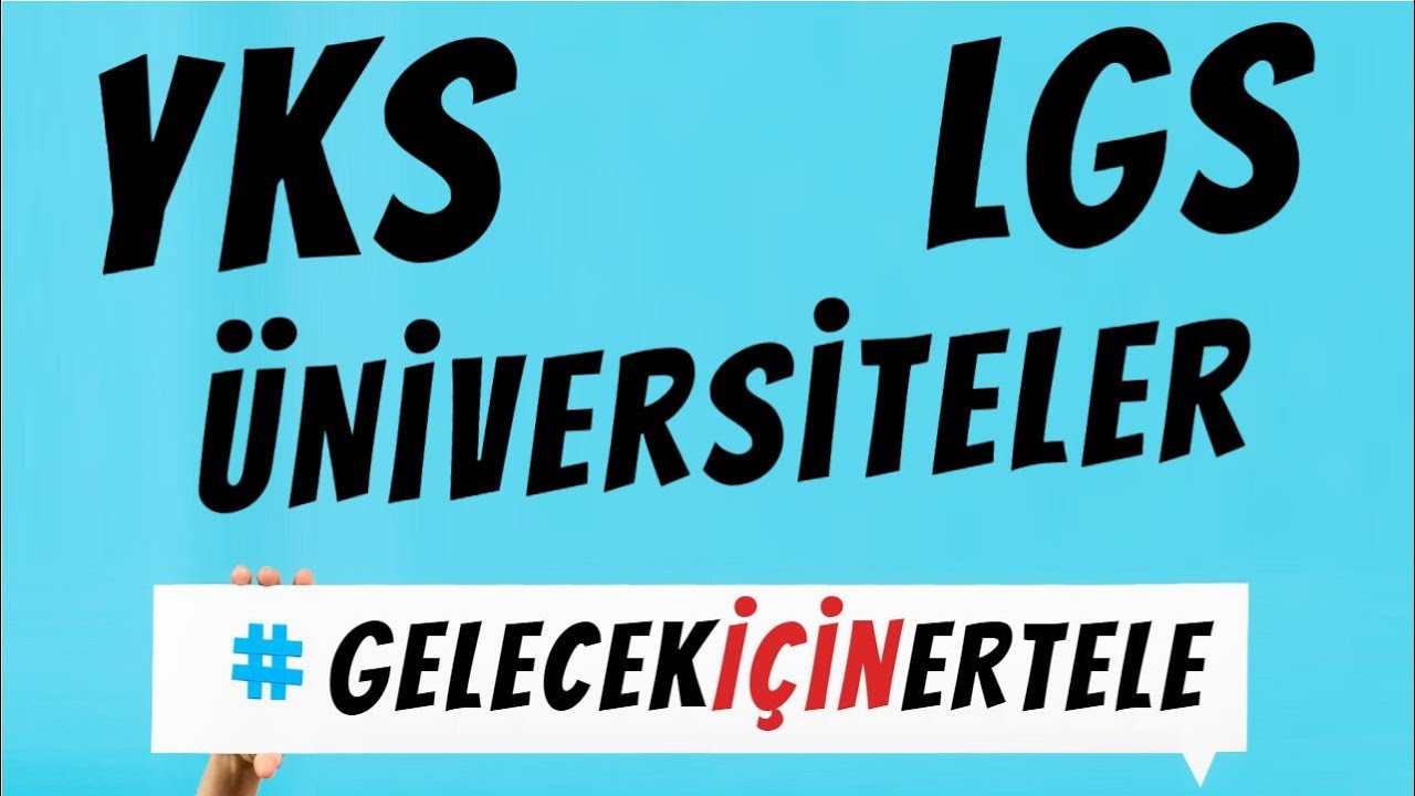 haluktatar's tweet card. YKS-LGS SINAVLARI ve ÜNİVERSİTE FİNALLERİ ERTELENSİN