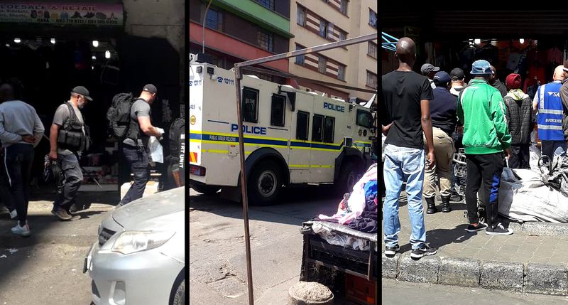 geoffreyyork's tweet card. Migrants who run businesses and trade in the Johannesburg CBD say their goods are damaged and confiscated by the police, and their money is stolen, despite them having all the necessary documentation.