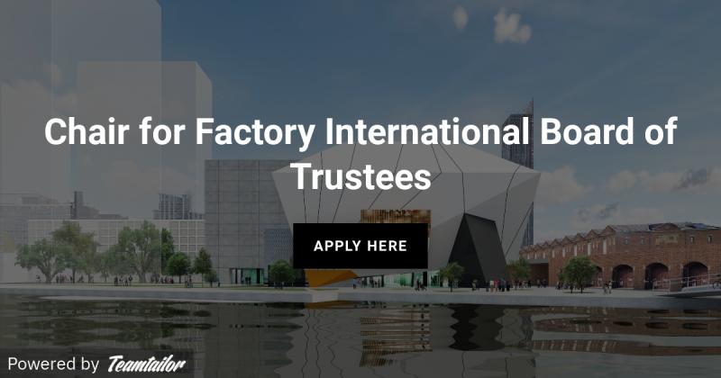 randelbryan's tweet card. The time has come to search for a new Chair for Factory International, a position that has been held by the remarkable Tom Bloxham for a number of years. I couldn't be more excited about what the...