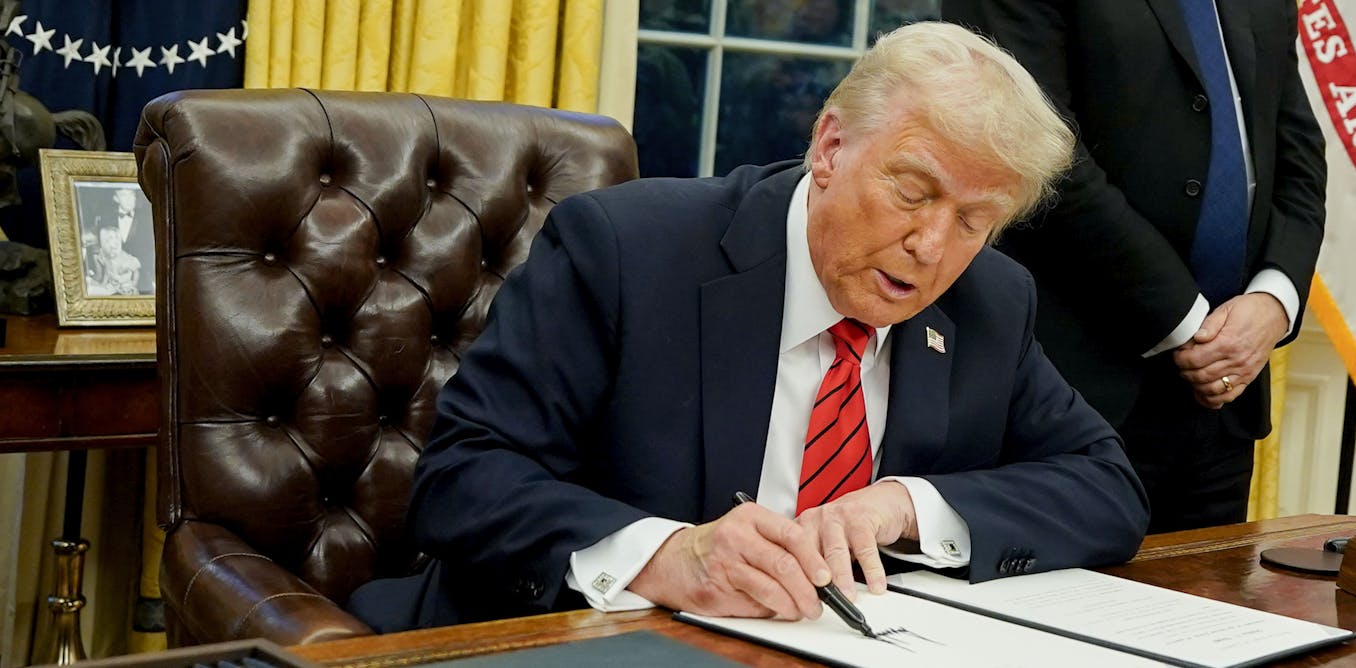 EconomicsCSFC's tweet card. Tariffs will not be good for the US economy, despite what Donald Trump’s team thinks.