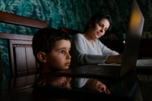 HyphenatePod's tweet card. From the start, it was clear to us that Covid would have a major impact on our member community because we are working women, the majority of whom are married and have children under 18 years old...