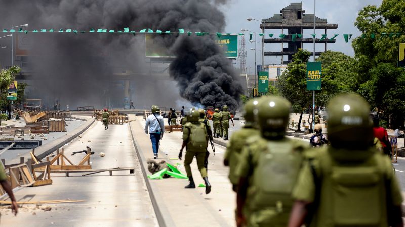 LarryMadowo's tweet card. In the chaotic aftermath of Tanzania’s disputed presidential election last month, police and gun-wielding men on patrol shot at groups of protesters, many of whom appeared unarmed or were holding...