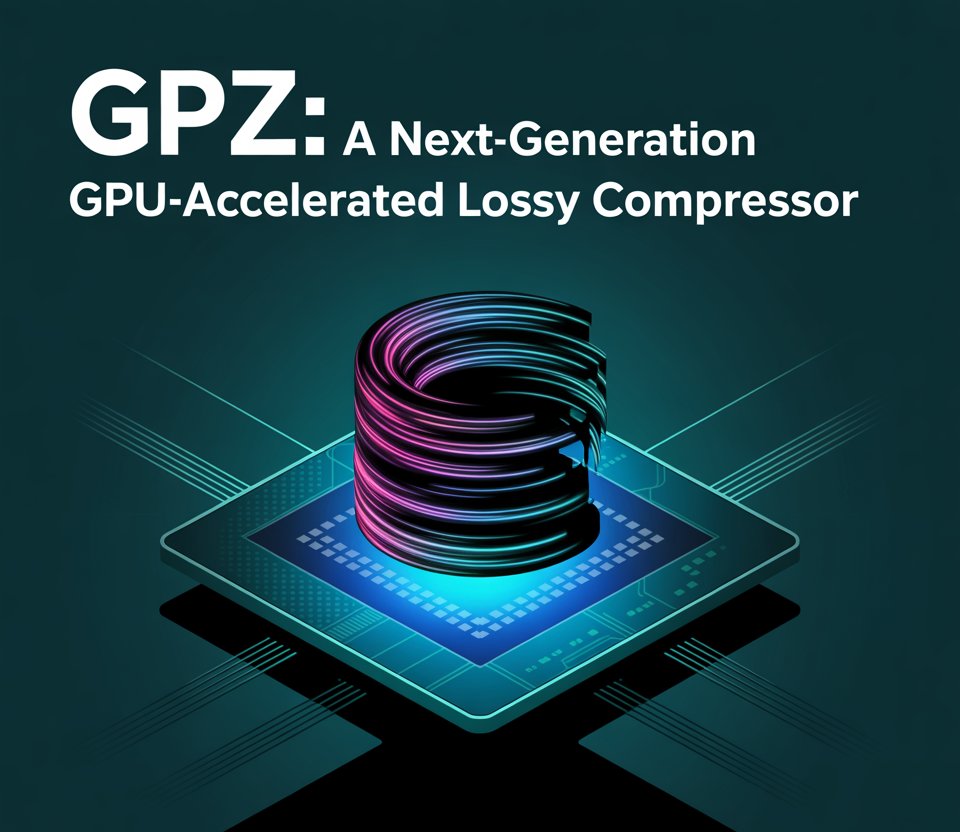 genainewstop's tweet card. GPZ delivers blazing-fast GPU-accelerated lossy compression for massive particle data, achieving superior ratios, speed, and data quality