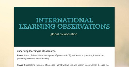 annbasel's tweet card. International Learning Observations