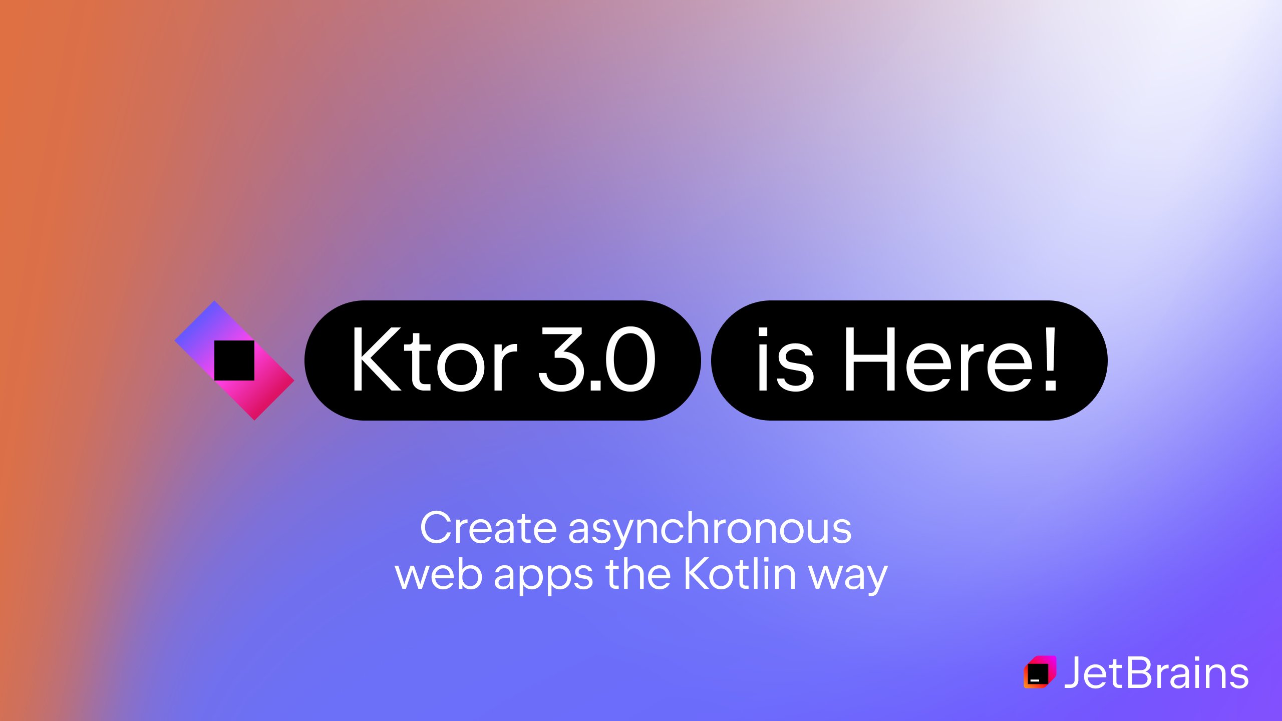 kotlin's tweet card. Ktor 3.0 is faster, better integrated with Kotlin tools, and offers more options for client-server apps. Find more details in the blog post.