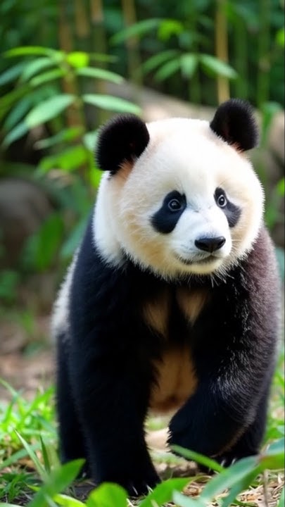 tramp963's tweet card. Baby Panda Transforms into an adult Panda, time Lapse in 6 sec.