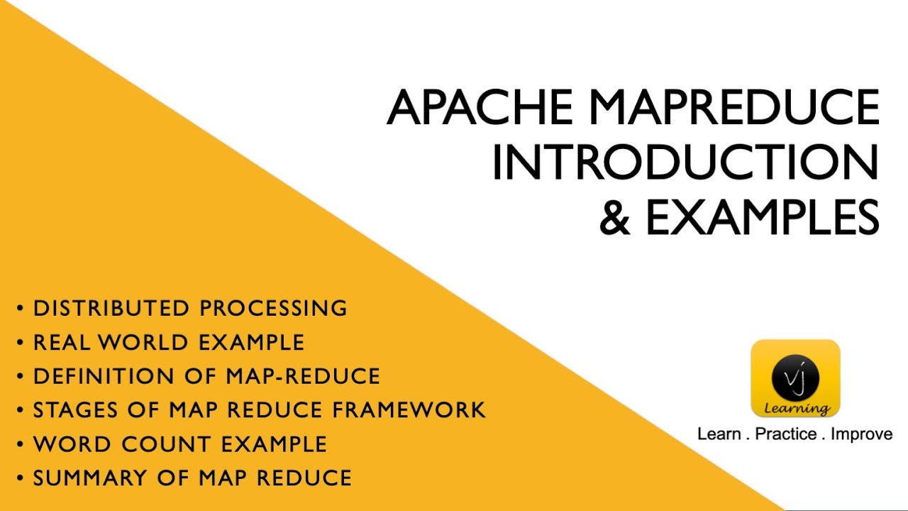 vjlearning's tweet card. Introduction To Apache MapReduce | Big Data 101 | Understand distri...
