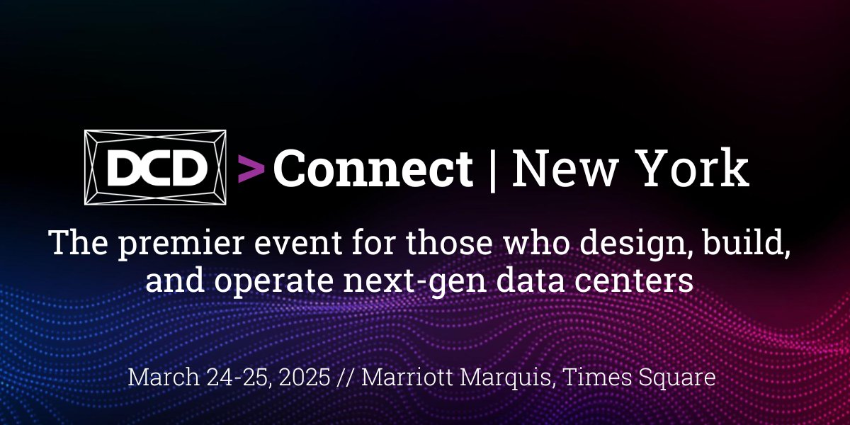 DataVerge's tweet card. DCD>Connect | New York will welcome over 3,500 delegates to the largest data center conference for the North American data center industry at the Marriott Marquis, Time Square in March 2025.