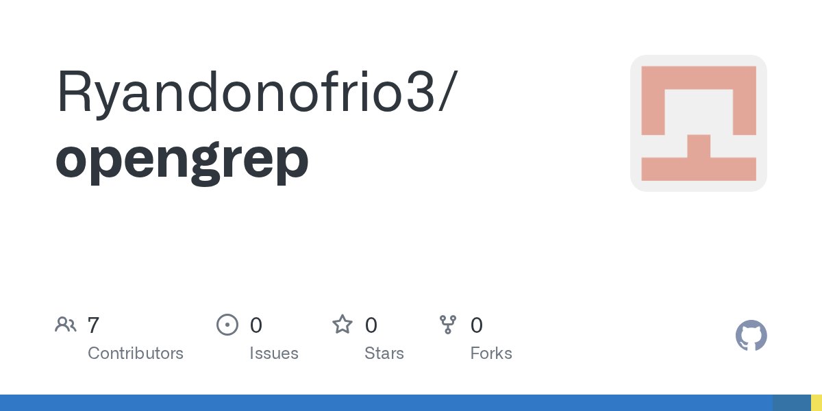 rsdgpt's tweet card. Contribute to Ryandonofrio3/opengrep development by creating an account on GitHub.